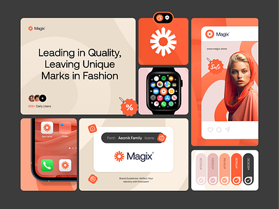 Magix Branding app app icon brand branding color creative design e commerce identity logo logomark mark monogram post shopping social media typogrphi