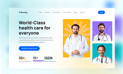 Health Website Design doctor webiste figma health webiste landing page saas design ui user experience design user interface design ux