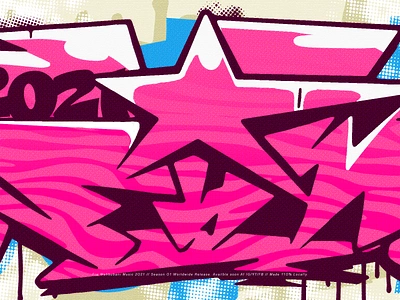 Pink Graff arte urbano bomba graffiti hip hop rap stickers street brand street design street illustration streetart tag urban art