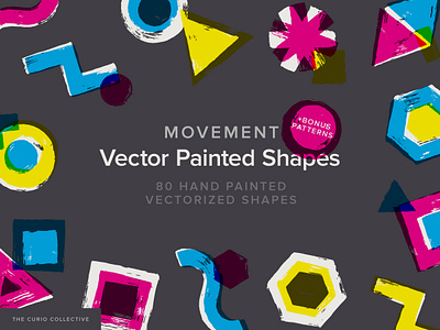 Movement Vector Painted Shapes design icons movement vector painted shapes painted shapes the curio co vector vector patterns vector shapes