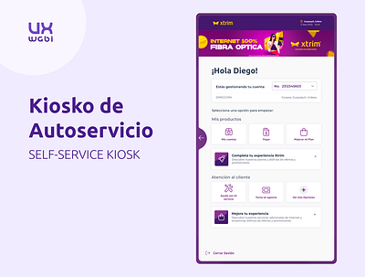 Self-service Kiosk / Kiosko de autoservicio design interface kiosk kiosko self service ui ui design ux