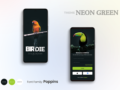 Bird watcher app ui