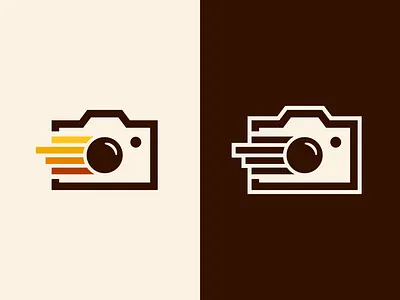 Sports Photography Logo Concept ball branding camera logo mark minimal movement photography speed sports