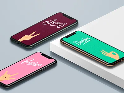 Hand Gestures 🎉​​✨​ design illustration ui ui design visual web design
