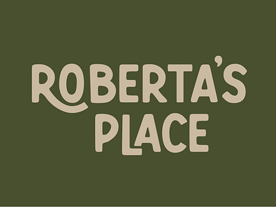 Roberta's Place branding graphic design logo visual identity