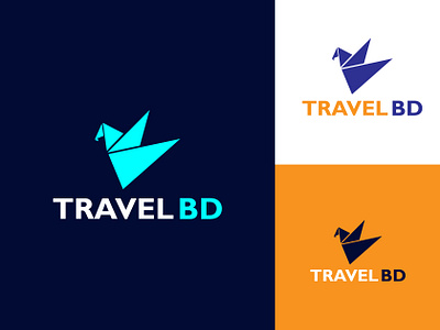 TRAVEL BD - Logo Design creative logo design iconic logo lettermark logo logo design logo designer minimalist logo travel agency logo unique logo wordmark logo