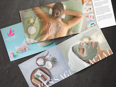 Solaire Resort & Spa Bifold Brochure Design brochure graphic design print design