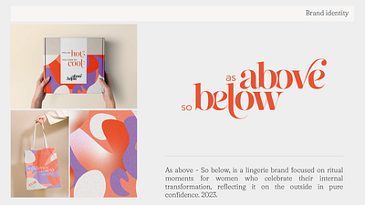 As above - So below ( Brand identity) branding