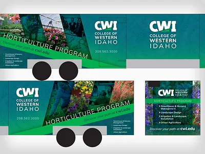 Horticulture Program Trailer Wrap agriculture branding community college graphic design greenhouse horticulture idaho irrigation landscape design logo nursery vinyl vinyl wrap wrap