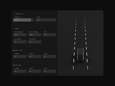 Lane Configurator arrival automotive configurator digital twin minimalism product design settings simulator ui ui design unreal engine ux