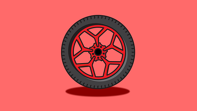wheel clean design illustration modern vector