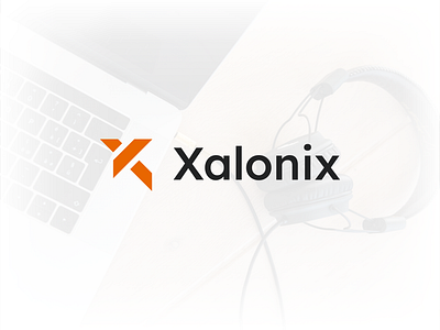 Xalonix Tech Brand Logo Design (Unused) branding creative logo. logotype design tech logo