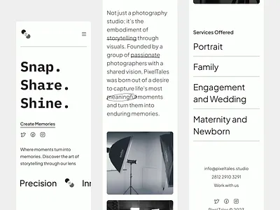 PixelTales - Responsive Design agency agency landing page clean design digital marketing landing page landingpage marketing photo photo studio photography responsive studio ui ux web design