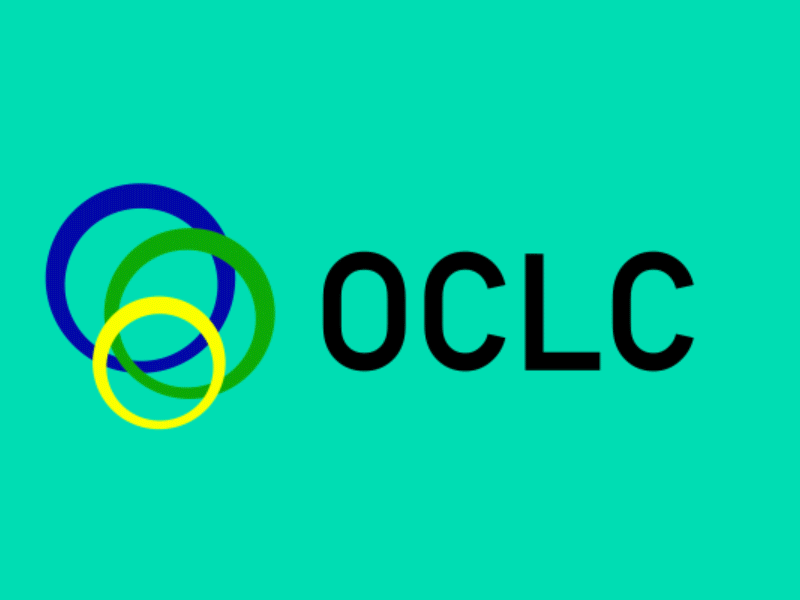 OCLC logo Lottie JSON animation animation apps branding illustration json loader loading lottie lottiefilestore motiongraphics oclc preloader ui webpage