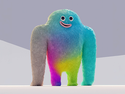 One happy guy 3d animation blender character character design digital editorial illustration graphic design illustration monster process