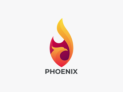 PHOENIX branding design graphic design icon logo phoenix coloring phoenix logo