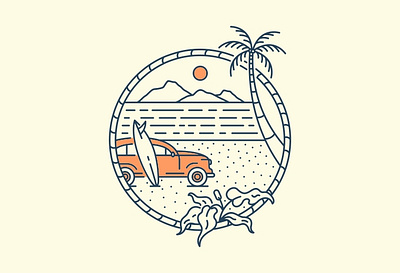 Summer Vacation on the Beach 2 beach camping car chill good vibes hawaii holiday nature outdoors palm paradise summer summer holiday summertime surfboard surfing travel tropical vacation vehicle