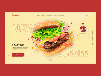 Bunny Burger creative design logo uidesign