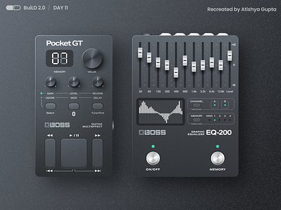 Day 11 / Guitar Effects branding design product design ui user experience ux ux design