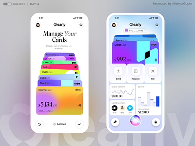 Day 14 / Bank App branding design ui user experience ux ux design