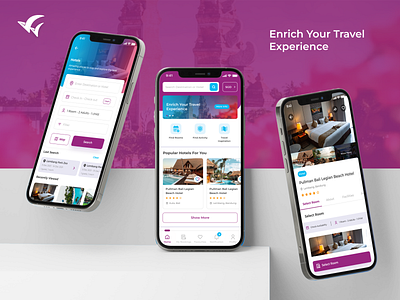 WorldRoamer: Travel & Booking App app booking branding bussiness design graphic design holiday home hotel illustration iphone logo mobile travel typography ui ux vector visit visual