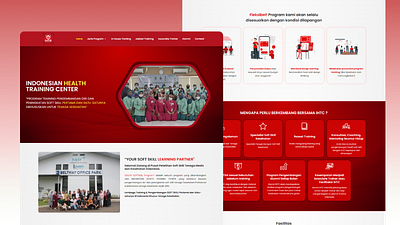 Health Training Website Design design inspiration. health training health web design