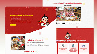 Ramen Website Design design inspiration. food web design food website ramen web design ramen website