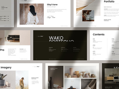 Wako Portfolio Template minimal portfolio minimla product portfolio guide presentation portfolio presentation portfolio template project growth resume portfolio wako portfolio template