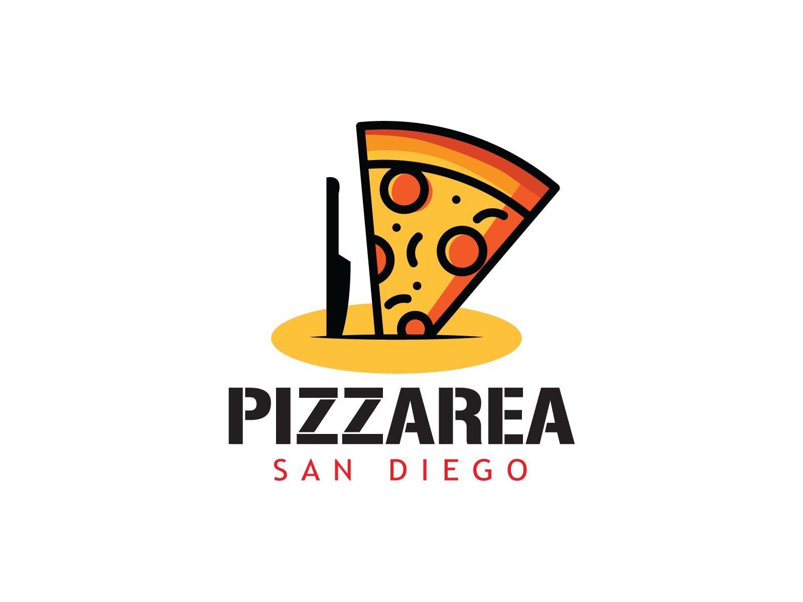 Pizzarea Logo Design by shadinota on Dribbble