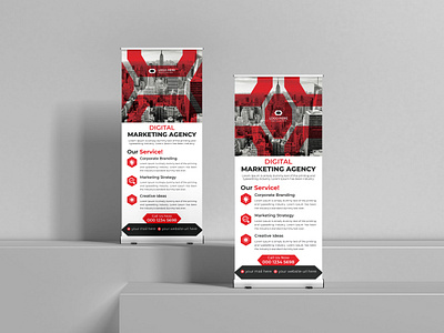 Corporate Business Roll Up Banner Design Template advertisement banner branding business business post corporate creative design graphic design marketing marketing design minimal modern professional retractable rollupbanner standeebanner stationery template xbanner