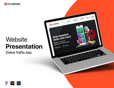 Drive Smart-Website Presentation drivesmart parkingapp rewardapp trafficapp uiux uiuxcasestudy websitedesign