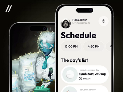 Medication Reminder Mobile iOS App android animation app app design app interaction dashboard design design ui ios medecine medication mobile mobile app motion online reminder ui uiux ux