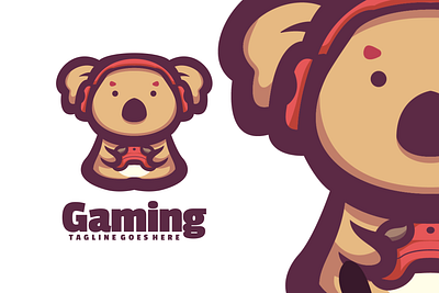 Gaming animal branding cute mascot design graphic design illustration logo ui vector