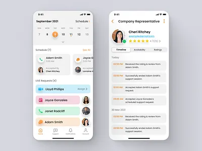 Echo Healthcare - MeLiSA mobile app design | Healthcare call app chat app enterprise app design healthcare app ios app design mobile app mobile app design motion graphics support app design ui uxui