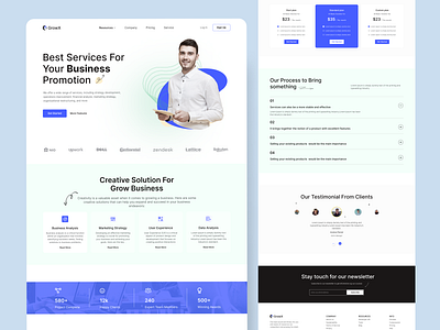 Business Consultancy Website branding business consultancy consultant landing page solution uidesign uiux design webdesign