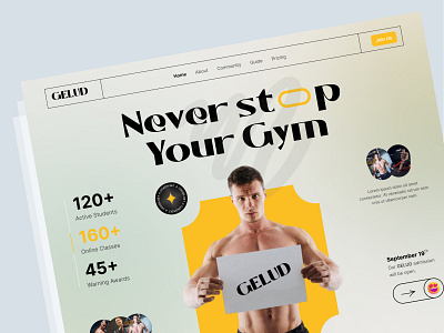 Fitness-Hero page design ui