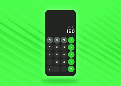 Calculator Screen - Hype4 Daily UI Challenge 13# calculator challenge daily figma mobile ui