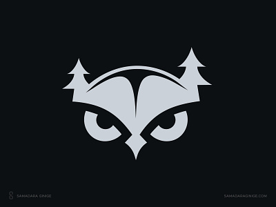 Logo-mark for an app branding camping design illustration logo mantainance mark modern owl repair samadaraginige simple