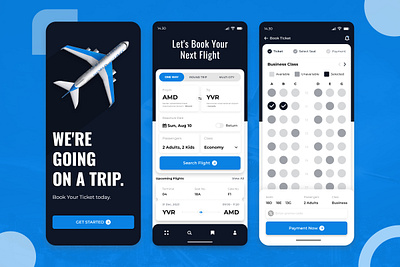 Air Ticket Booking App adobe illustrator adobe xd branding design figma graphic design illustration logo typography ui ux vector