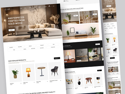 Furniture Website Design🛋️🪑 branding chair furniture furniture design furniture website graphic design kitchen landing page living room logo minimal modern sofa ui template uiux user interface web design webdesign website website design