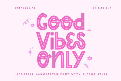 Good Vibe Only Font font font design handwritten font