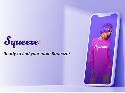 Squeeze dating graphic design logo squeeze tinder ui ux