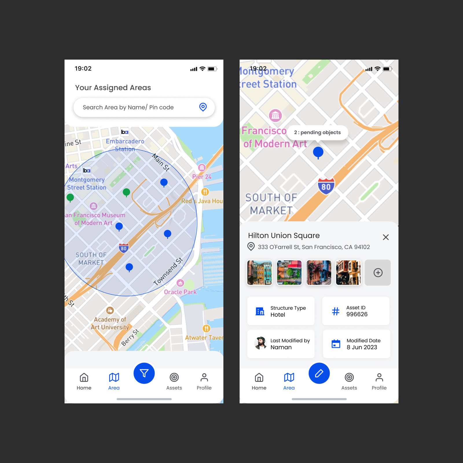 Assets Mapping assets geofencing geolocation map