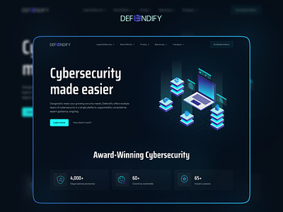 All-In-One Cybersecurity website. animation blockchain cryptocurrency cybersecurity dark blockchain grc security information security infosecurity landing page ui