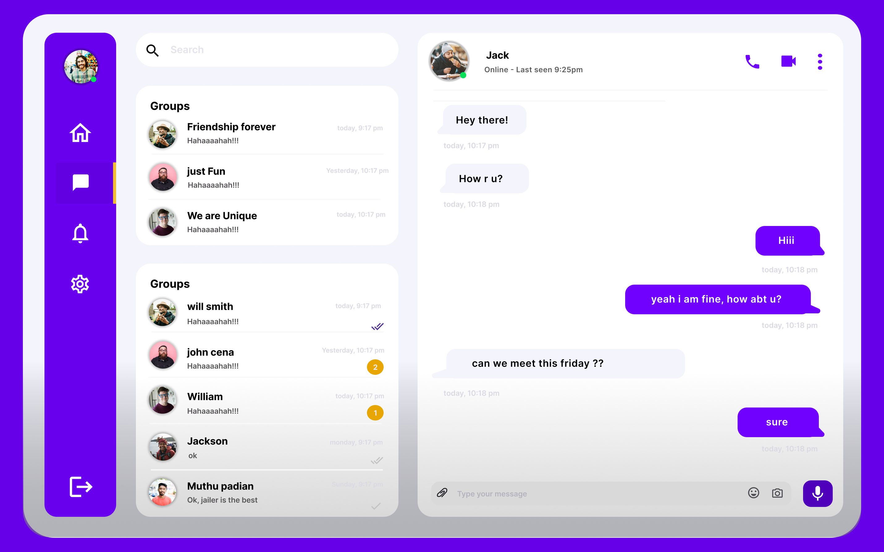 direct message page design animation branding logo ui