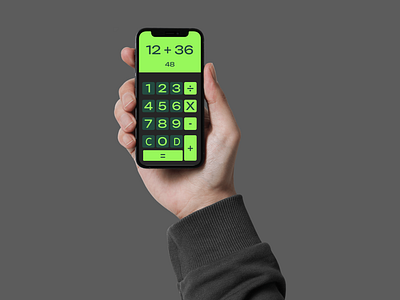 Mobile Calculator App Design calculator interface. efficiency calculator