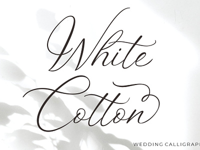 White Cotton - Wedding Fonts