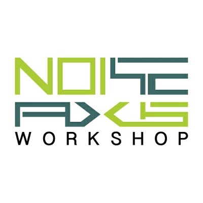 NOISE AXIS Workshop logo. brand logo logodesign typographiclogo