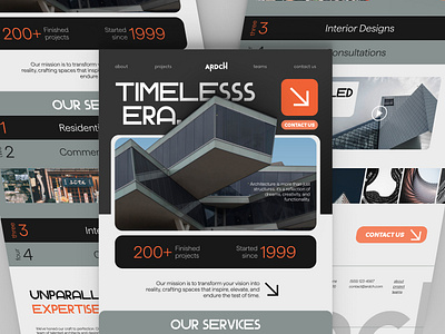 Ardch - Architecture and Interior Design Landing Page / Website branding design graphic design landing page ui website website design