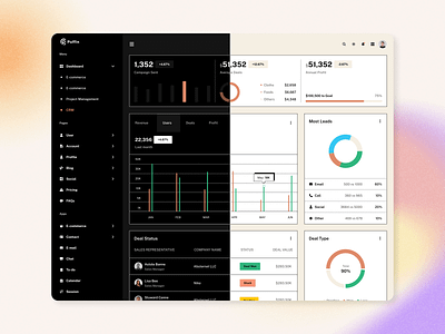 CRM Admin Dashboard Design admin panel clean components crm dashboard dashboard ui design design system interface minimal neobrutalizom product design ui ui kits ui lib uiux unique ux ux design web design